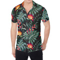 Hawaiian Tropical Plants Pattern Print Men's Shirt