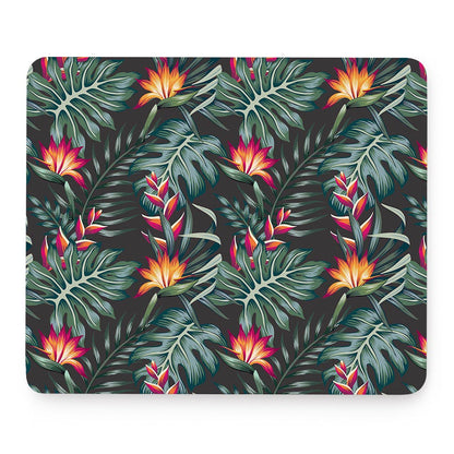 Hawaiian Tropical Plants Pattern Print Mouse Pad