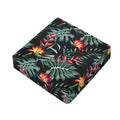 Hawaiian Tropical Plants Pattern Print Outdoor Seat Cushion Cover
