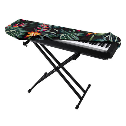 Hawaiian Tropical Plants Pattern Print Piano Keyboard Cover