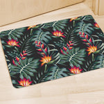 Hawaiian Tropical Plants Pattern Print Polyester Doormat