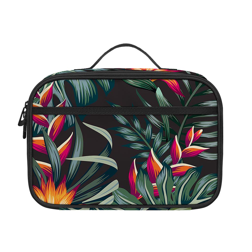 Hawaiian Tropical Plants Pattern Print Portable Lunch Bag