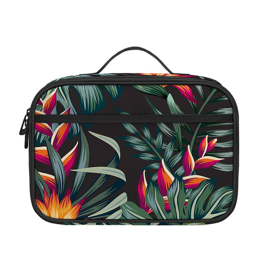 Hawaiian Tropical Plants Pattern Print Portable Lunch Bag