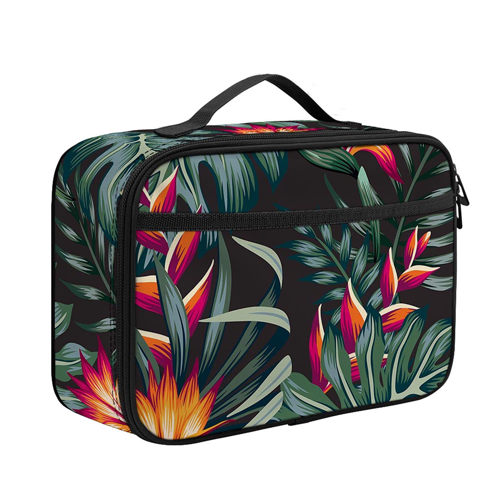 Hawaiian Tropical Plants Pattern Print Portable Lunch Bag