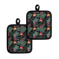 Hawaiian Tropical Plants Pattern Print Pot Holders