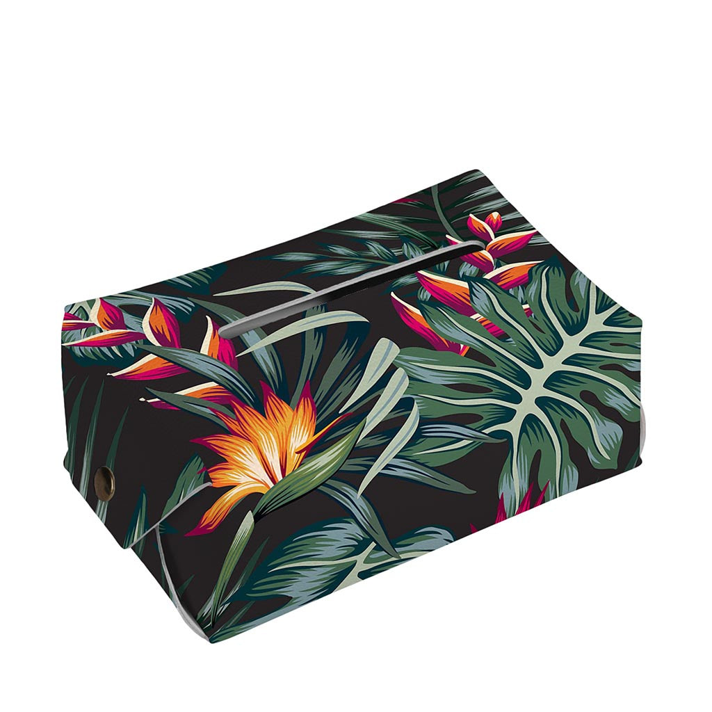 Hawaiian Tropical Plants Pattern Print Rectangle Tissue Box Cover