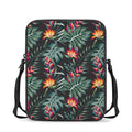 Hawaiian Tropical Plants Pattern Print Rectangular Crossbody Bag