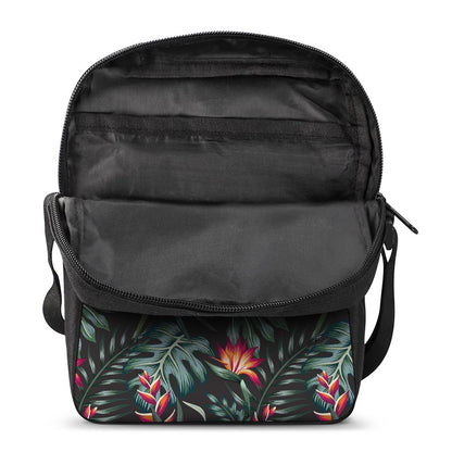 Hawaiian Tropical Plants Pattern Print Rectangular Crossbody Bag