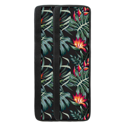 Hawaiian Tropical Plants Pattern Print Refrigerator Handle Covers