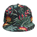 Hawaiian Tropical Plants Pattern Print Snapback Cap