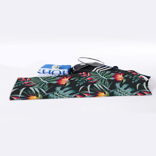 Hawaiian Tropical Plants Pattern Print Sports Towel