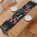 Hawaiian Tropical Plants Pattern Print Table Runner