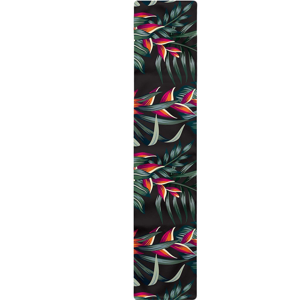 Hawaiian Tropical Plants Pattern Print Table Runner