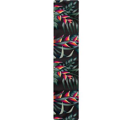 Hawaiian Tropical Plants Pattern Print Table Runner