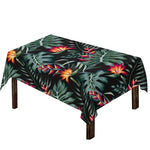 Hawaiian Tropical Plants Pattern Print Tablecloth