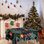Hawaiian Tropical Plants Pattern Print Tablecloth