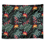 Hawaiian Tropical Plants Pattern Print Tapestry