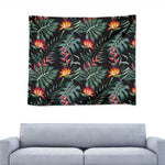 Hawaiian Tropical Plants Pattern Print Tapestry