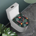 Hawaiian Tropical Plants Pattern Print Toilet Lid Cover