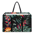 Hawaiian Tropical Plants Pattern Print Utility Tote Bag