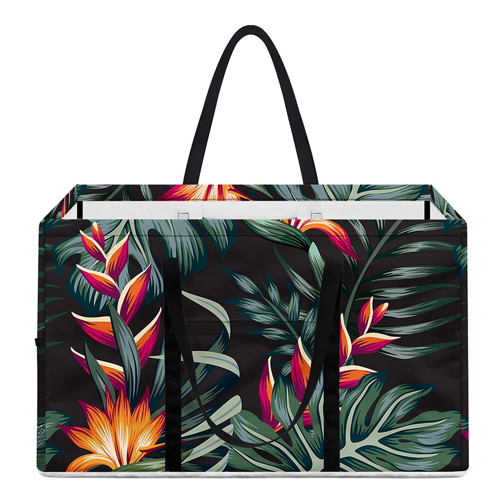 Hawaiian Tropical Plants Pattern Print Utility Tote Bag