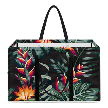 Hawaiian Tropical Plants Pattern Print Utility Tote Bag
