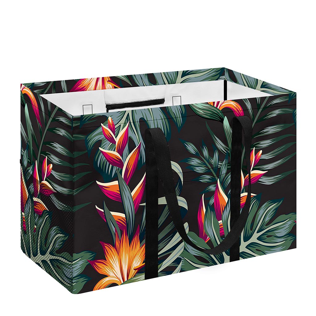Hawaiian Tropical Plants Pattern Print Utility Tote Bag
