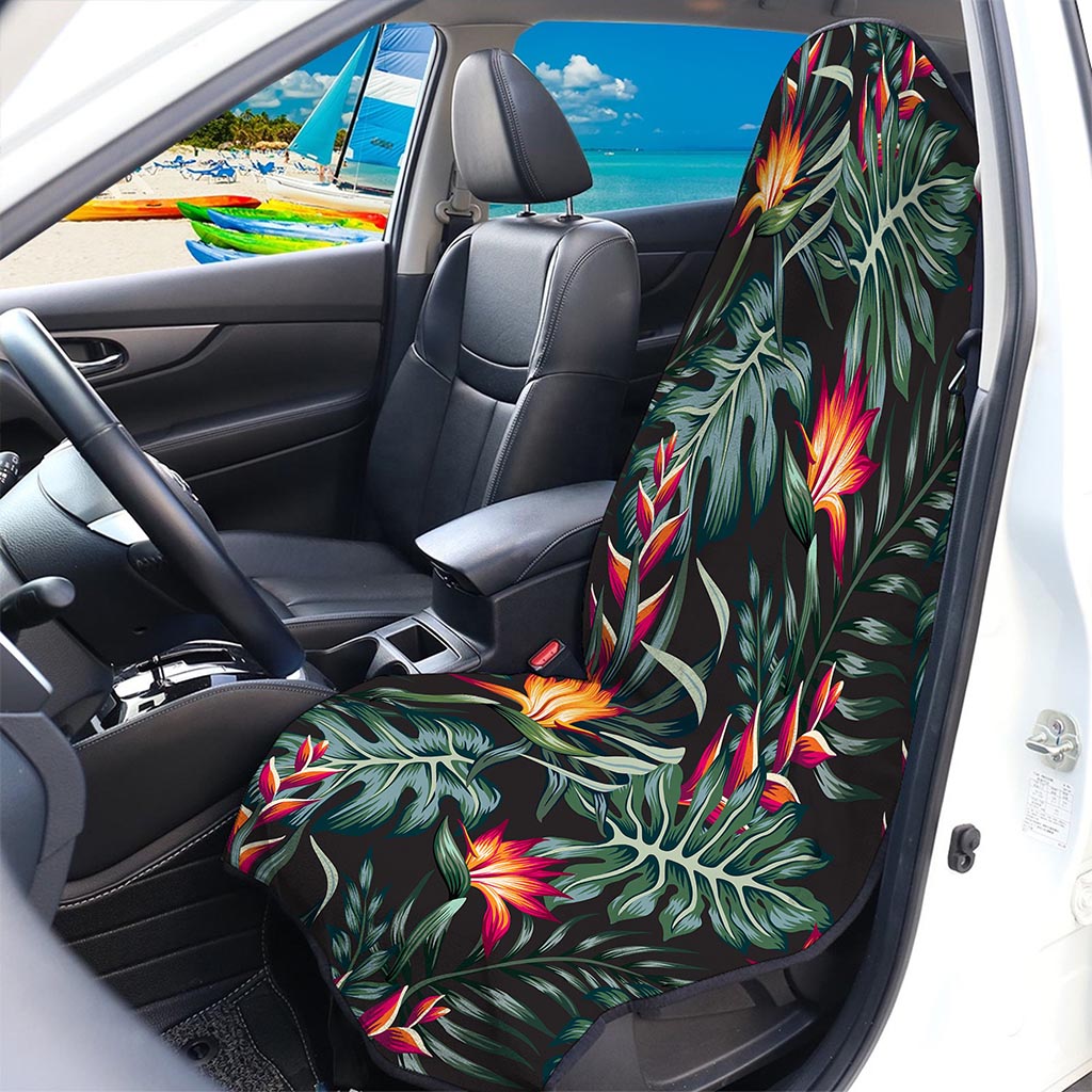 Hawaiian Tropical Plants Pattern Print Waterproof Car Seat Cover