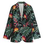 Hawaiian Tropical Plants Pattern Print Women's Blazer