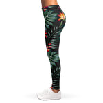 Hawaiian Tropical Plants Pattern Print Women's Leggings