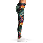 Hawaiian Tropical Plants Pattern Print Women's Leggings