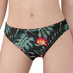 Hawaiian Tropical Plants Pattern Print Women's Panties