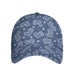 Heart And Star Denim Jeans Pattern Print Baseball Cap