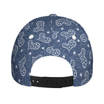 Heart And Star Denim Jeans Pattern Print Baseball Cap