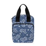 Heart And Star Denim Jeans Pattern Print Bible Tote Bag