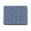 Heart And Star Denim Jeans Pattern Print Bifold Wallet