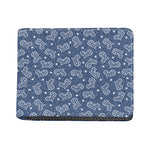 Heart And Star Denim Jeans Pattern Print Bifold Wallet