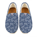 Heart And Star Denim Jeans Pattern Print Casual Shoes
