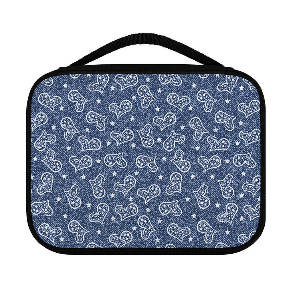 Heart And Star Denim Jeans Pattern Print Classic Bible Case
