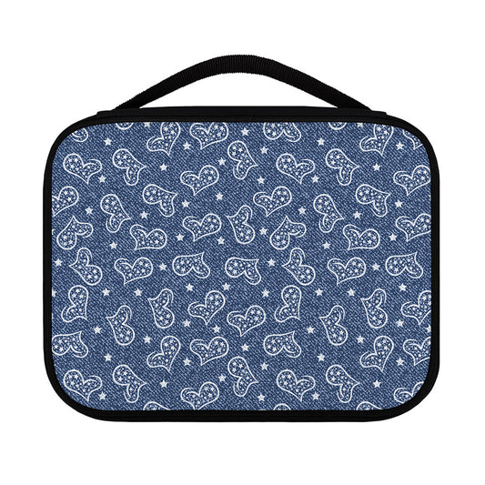 Heart And Star Denim Jeans Pattern Print Classic Bible Case