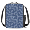Heart And Star Denim Jeans Pattern Print Crossbody Lunch Bag