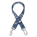 Heart And Star Denim Jeans Pattern Print Dog Seat Belt