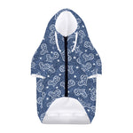 Heart And Star Denim Jeans Pattern Print Dog Zip Up Hoodie