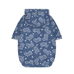 Heart And Star Denim Jeans Pattern Print Dog Zip Up Hoodie