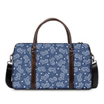Heart And Star Denim Jeans Pattern Print Duffle Bag