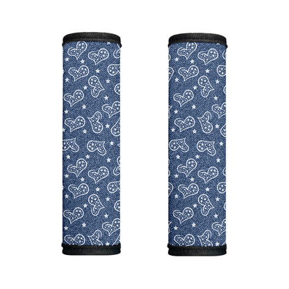 Heart And Star Denim Jeans Pattern Print Handle Covers