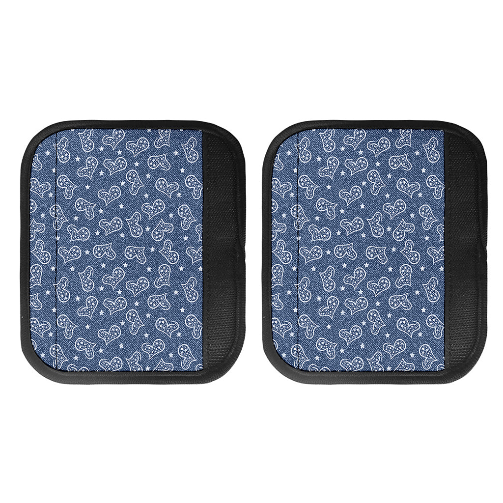 Heart And Star Denim Jeans Pattern Print Handle Covers