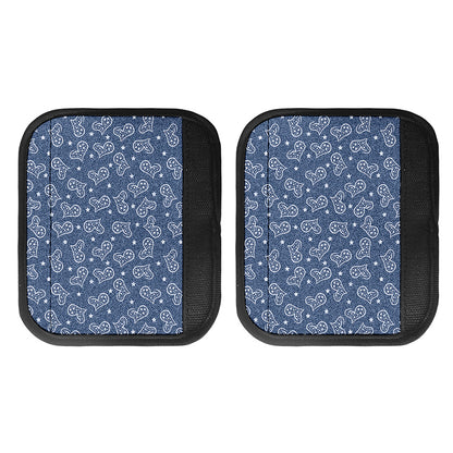 Heart And Star Denim Jeans Pattern Print Handle Covers