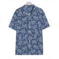 Heart And Star Denim Jeans Pattern Print Hawaiian Shirt