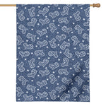 Heart And Star Denim Jeans Pattern Print House Flag